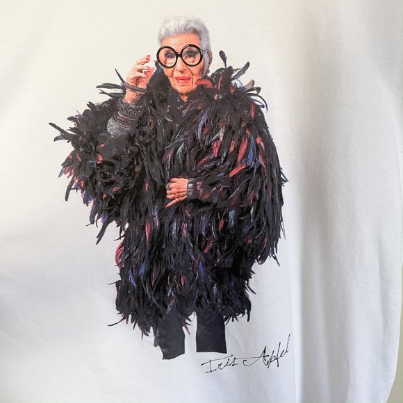 zara iris apfel sweatshirt